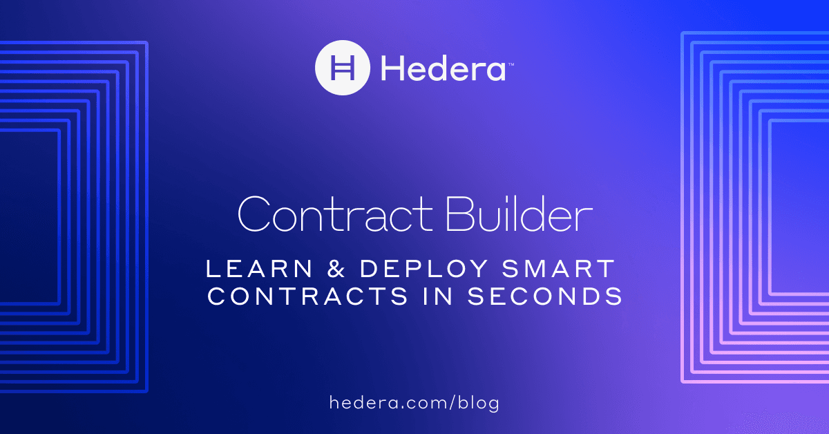 Introducing the Hedera Contract Builder | Hedera