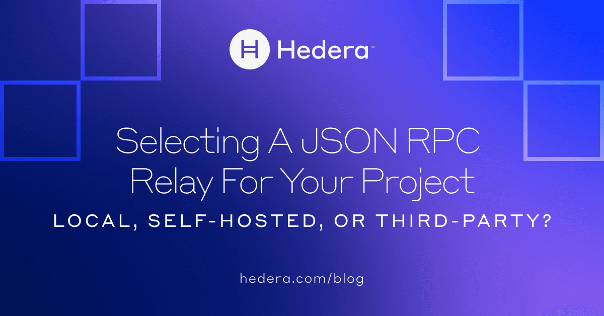 Js Rpc Party Local, Self-Hosted, or Third-Party? Selecting a JSON RPC Relay for Your ...