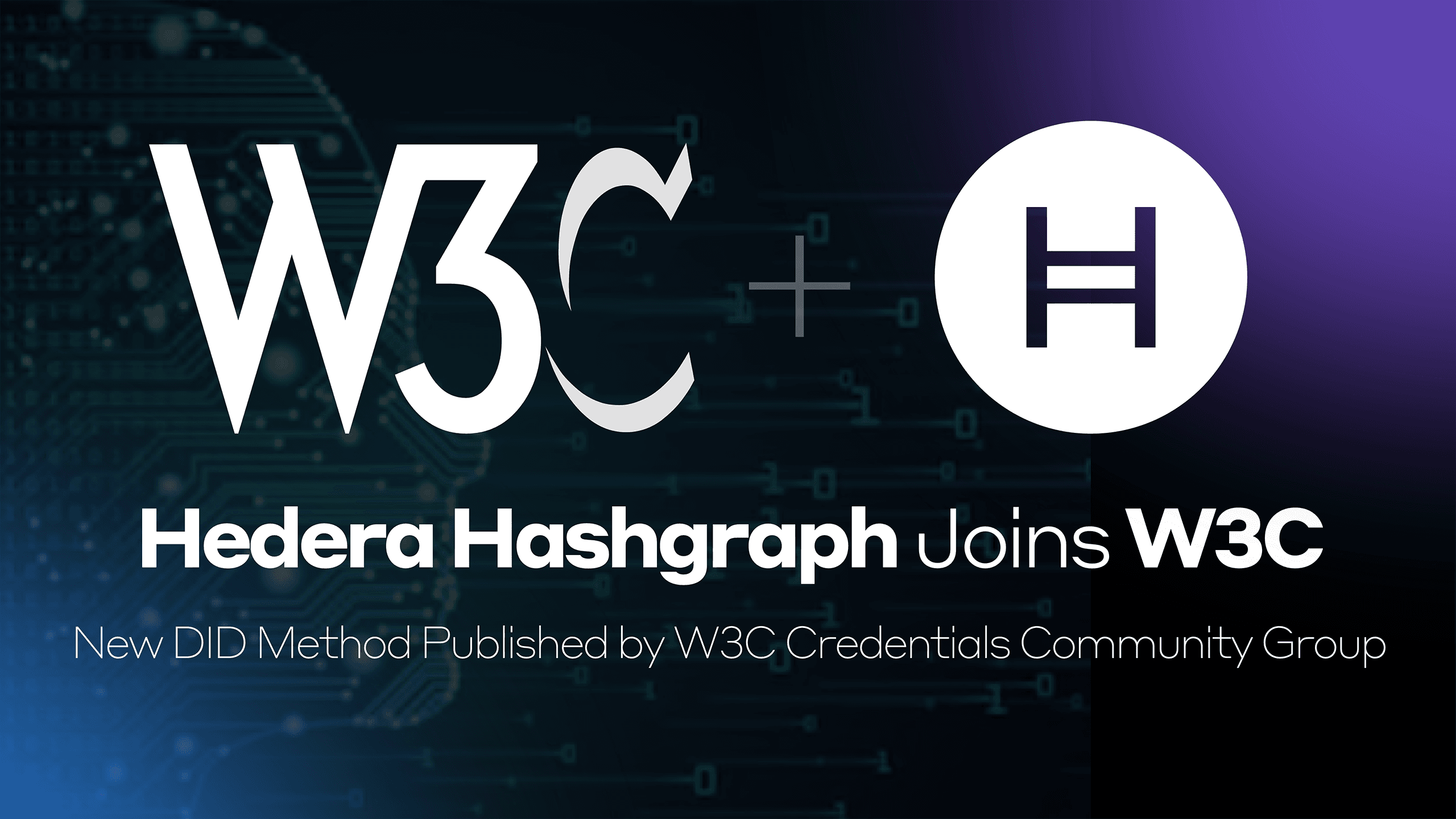 Hedera Hashgraph Joins World Wide Web Consortium (W3C); New DID Method  Published by W3C Credentials Community Group | Hedera