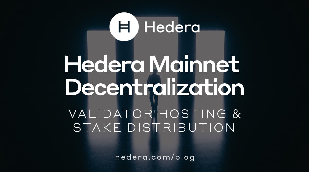 Decentralization of the Hedera Mainnet: Consensus Node Hosting and ...