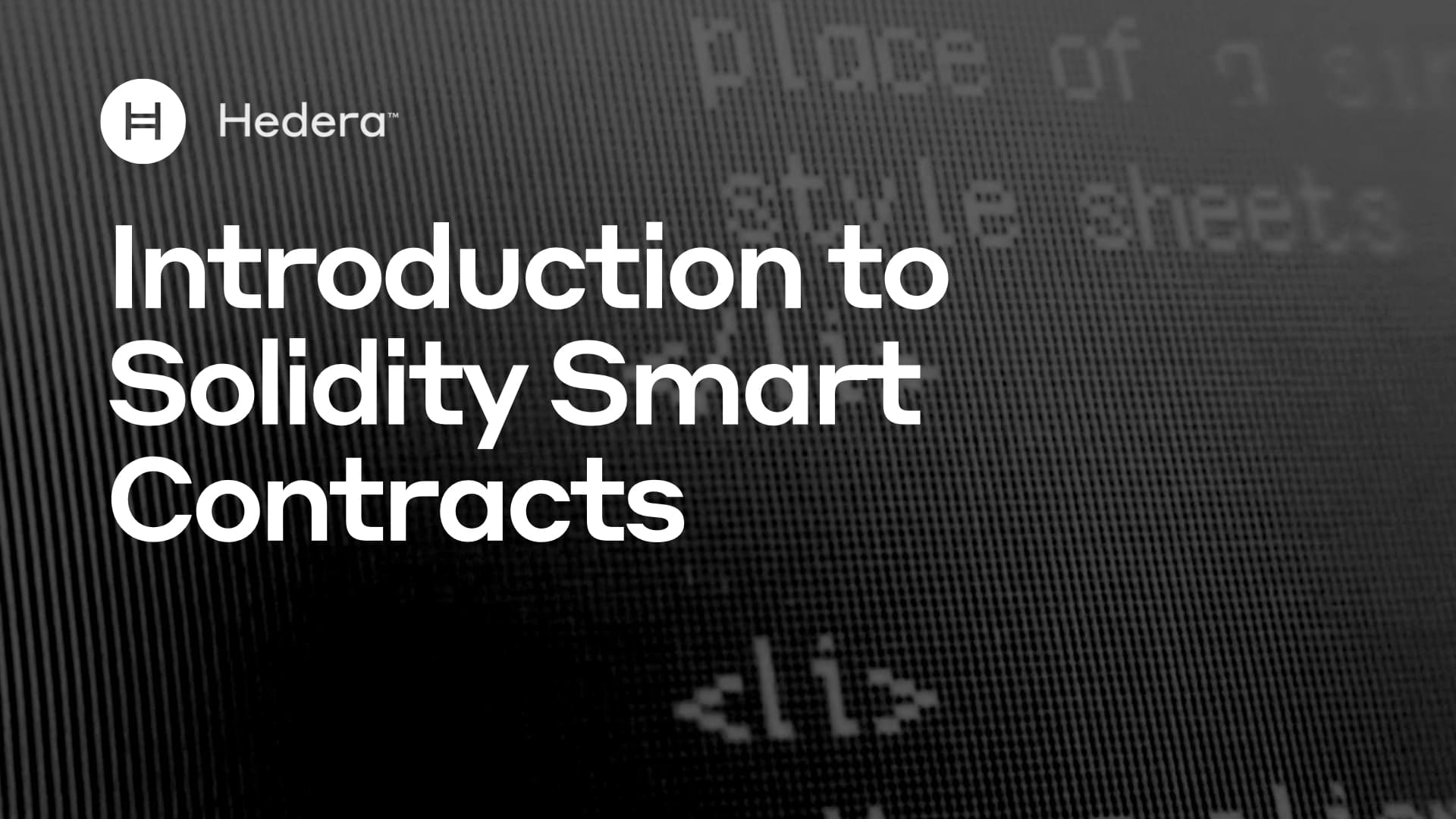 Introduction to Solidity smart contracts | Hedera