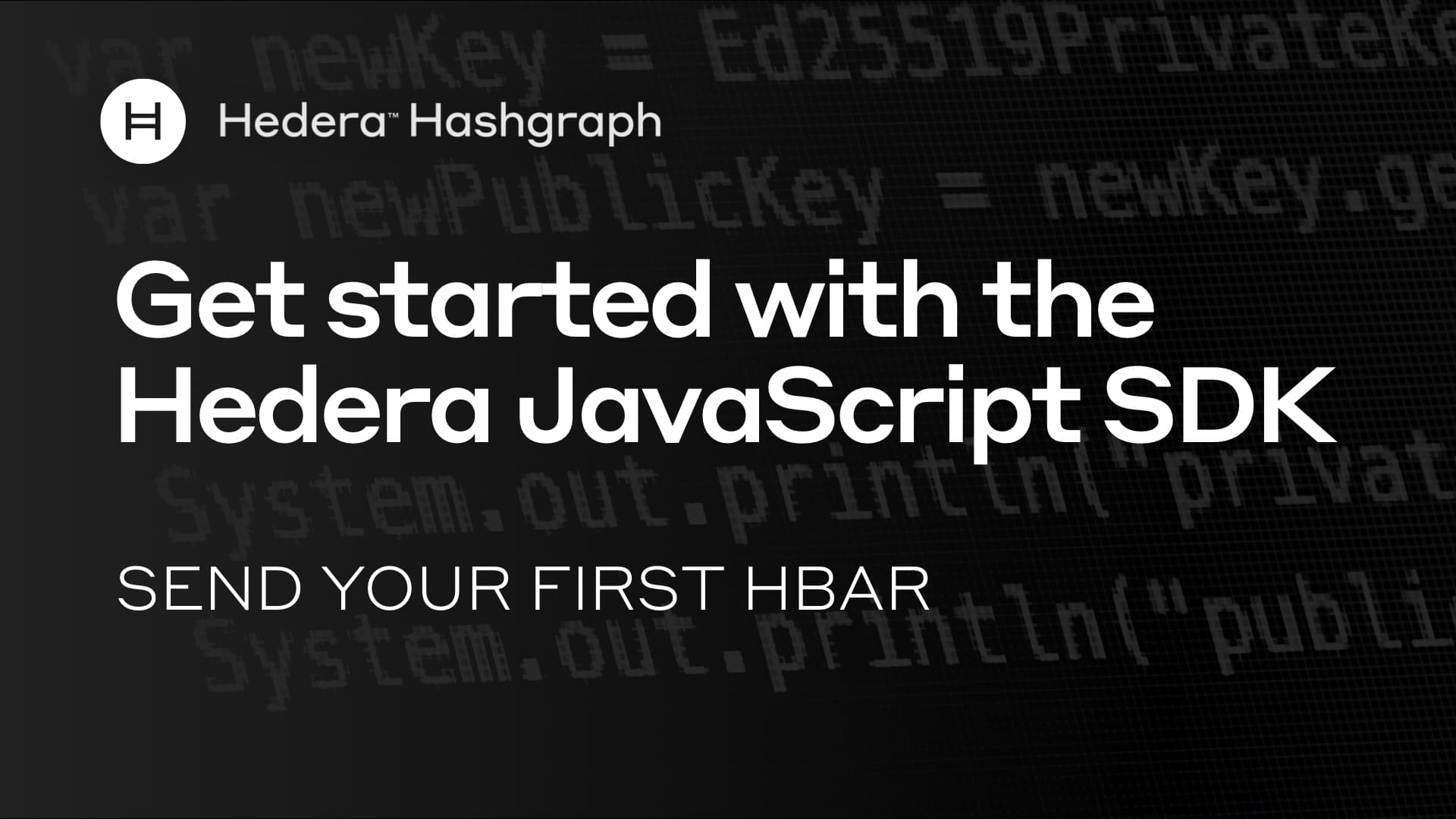 Get started with Hedera's JavaScript SDK | Hedera