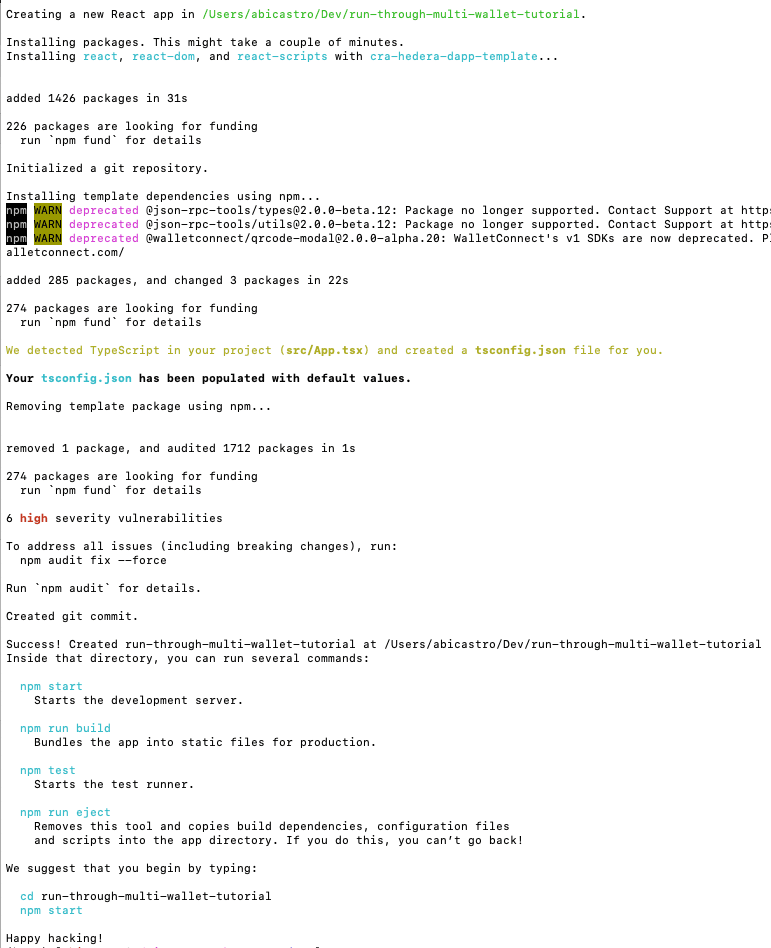 

<p>Output when scaffolding your project</p>
<p>“/><figcaption class=
