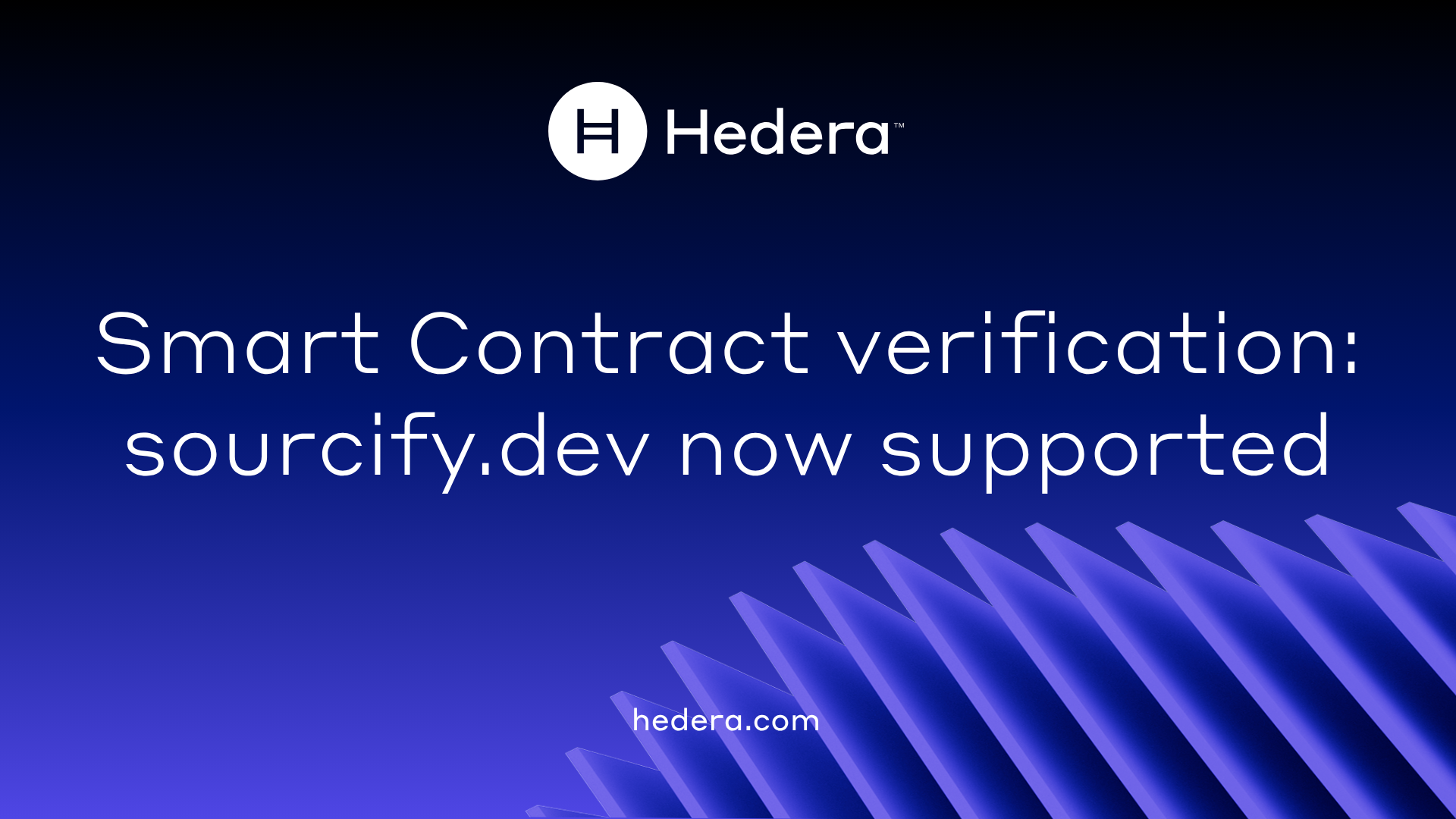 Smart Contract Verification: Sourcify.dev Now Supported | Hedera